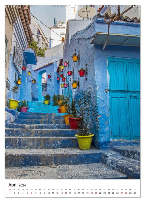 Morocco - Chefchaouen (CALVENDO Premium Wall Calendar 2024) 