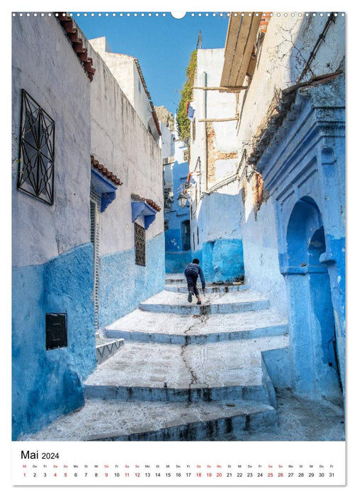 Morocco - Chefchaouen (CALVENDO Premium Wall Calendar 2024) 