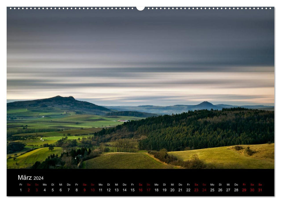 Der Hegau - Wanderparadies am westlichen Bodensee (CALVENDO Premium Wandkalender 2024)