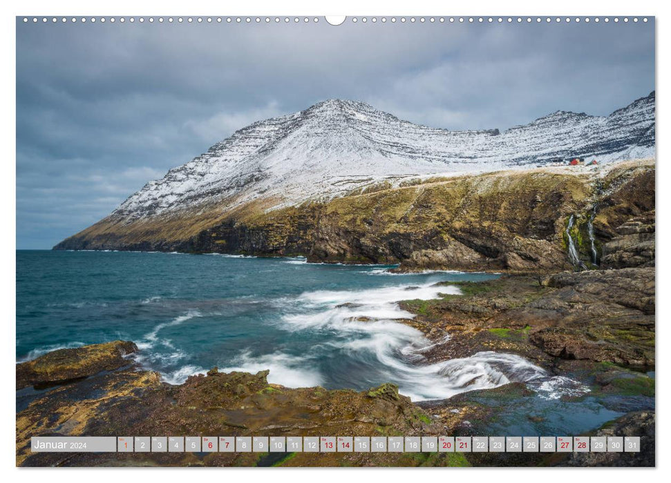 Dream landscape in the North Atlantic. Faroe Islands (CALVENDO Premium Wall Calendar 2024) 