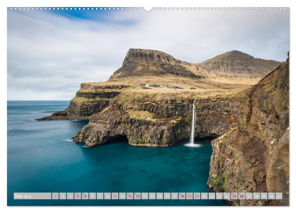 Dream landscape in the North Atlantic. Faroe Islands (CALVENDO Premium Wall Calendar 2024) 