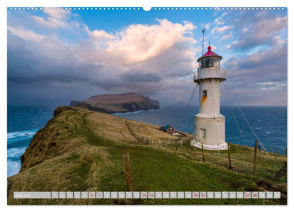 Dream landscape in the North Atlantic. Faroe Islands (CALVENDO Premium Wall Calendar 2024) 