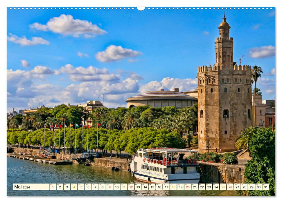 Sevilla, andalusische Schönheit (CALVENDO Premium Wandkalender 2024)