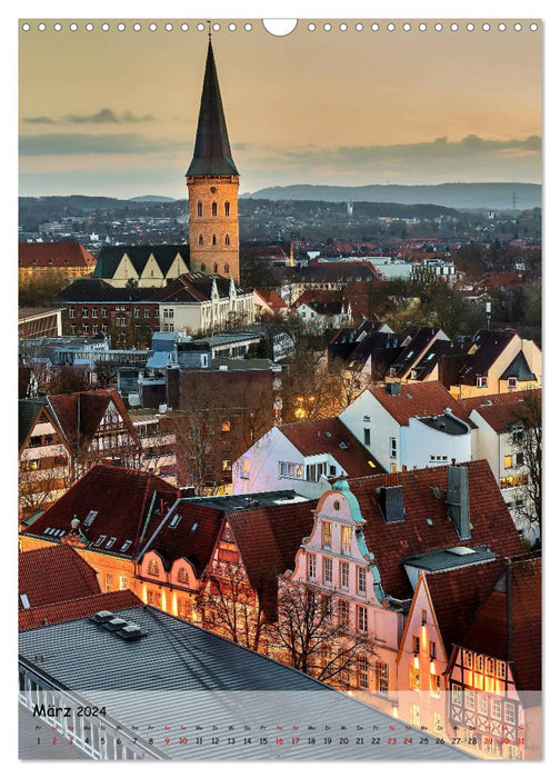 Osnabrück - Romantic views of a big city (CALVENDO wall calendar 2024) 