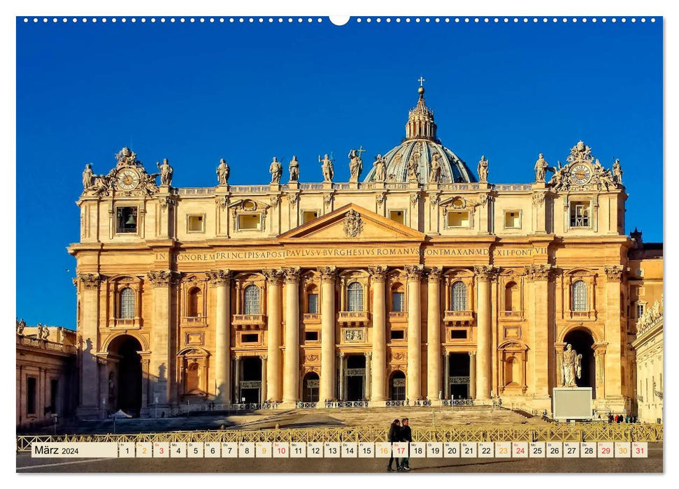 Reise durch Italien Vatikan (CALVENDO Wandkalender 2024)