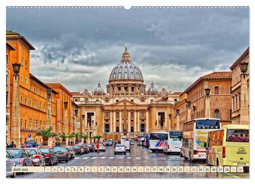 Reise durch Italien Vatikan (CALVENDO Wandkalender 2024)