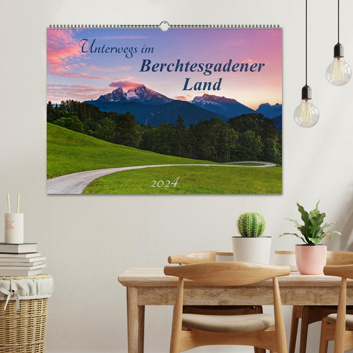 Unterwegs im Berchtesgadener Land 2024 (CALVENDO Wandkalender 2024)