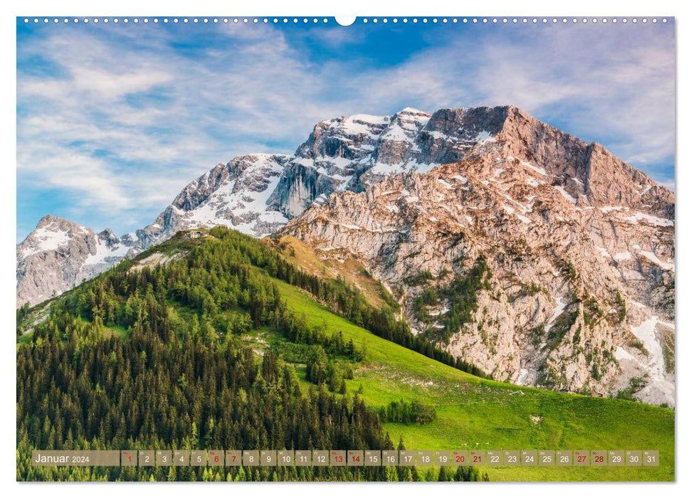 Unterwegs im Berchtesgadener Land 2024 (CALVENDO Wandkalender 2024)
