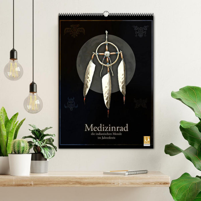 Medizinrad - die indianischen Monde im Jahreskreis (CALVENDO Wandkalender 2024)
