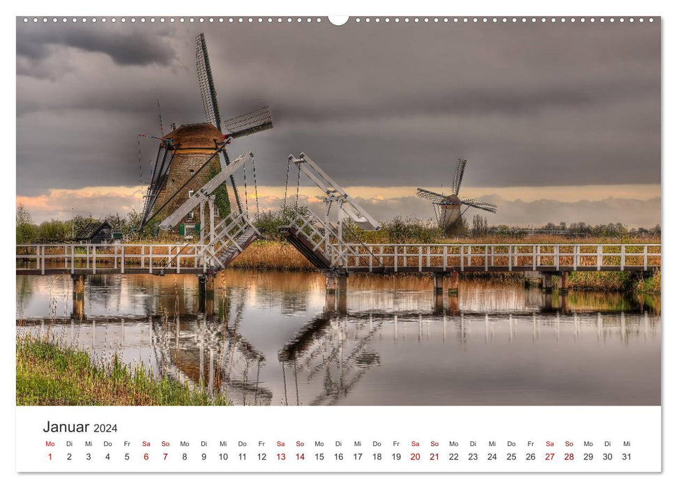 Fairytale windmills (CALVENDO wall calendar 2024) 