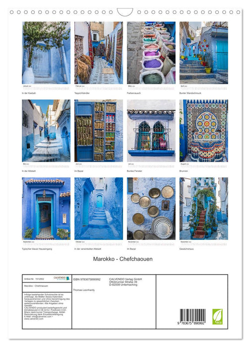 Morocco - Chefchaouen (CALVENDO wall calendar 2024) 