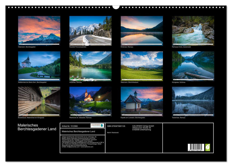 Picturesque Berchtesgadener Land (CALVENDO wall calendar 2024) 