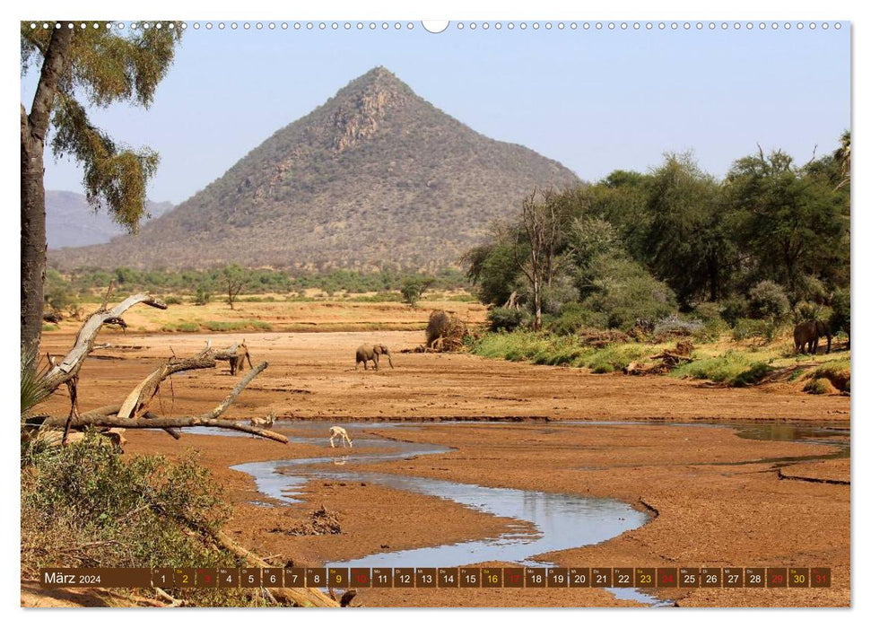 East Africa's dream landscapes. Kenya - Tanzania - Zanzibar - Ethiopia (CALVENDO wall calendar 2024) 