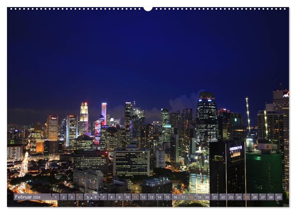 Singapore. City of superlatives (CALVENDO wall calendar 2024) 