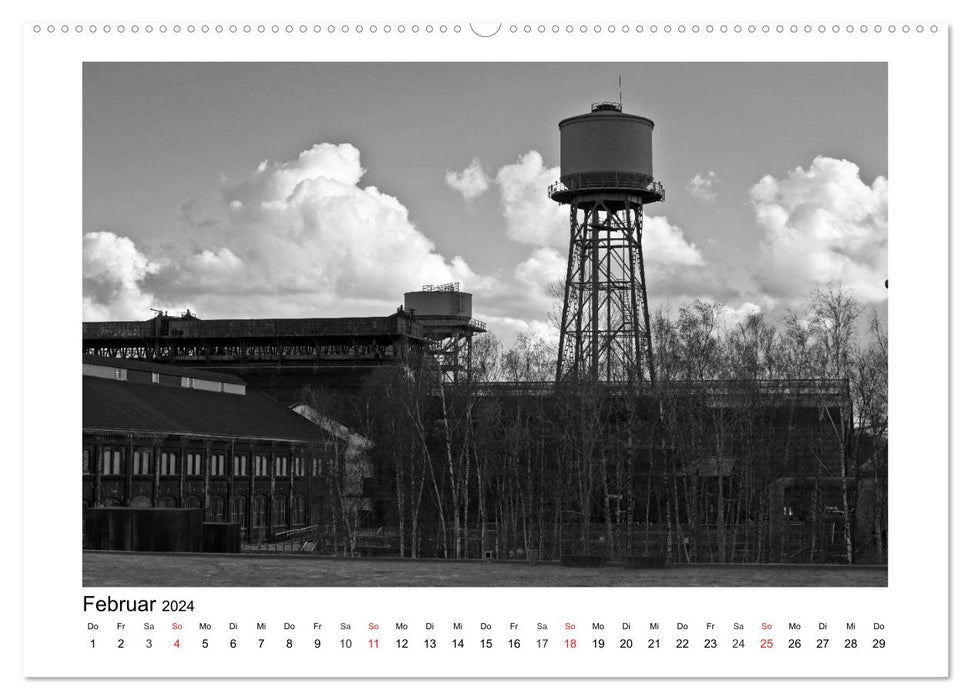 Bochum Black and White (CALVENDO wall calendar 2024) 