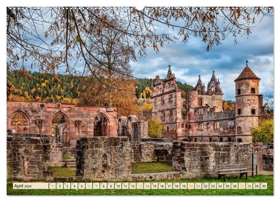 European monasteries - eternal beauties (CALVENDO Premium Wall Calendar 2024) 