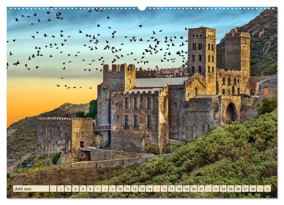 European monasteries - eternal beauties (CALVENDO Premium Wall Calendar 2024) 