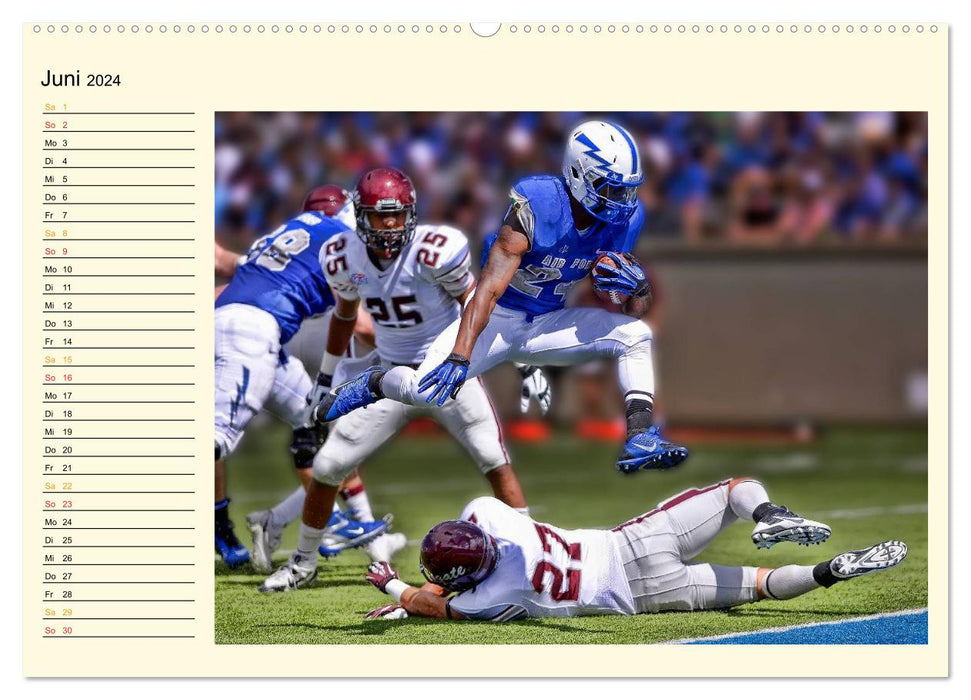 American Football - Taktik und Athletik (CALVENDO Premium Wandkalender 2024)