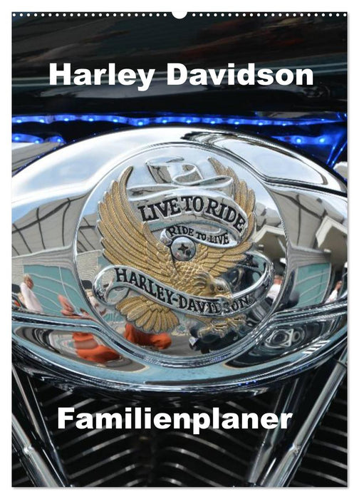 Harley Davidson Familienplaner (CALVENDO Wandkalender 2024)