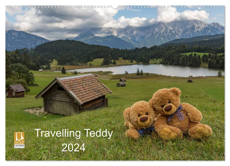Travelling Teddy 2024 (CALVENDO Wandkalender 2024)