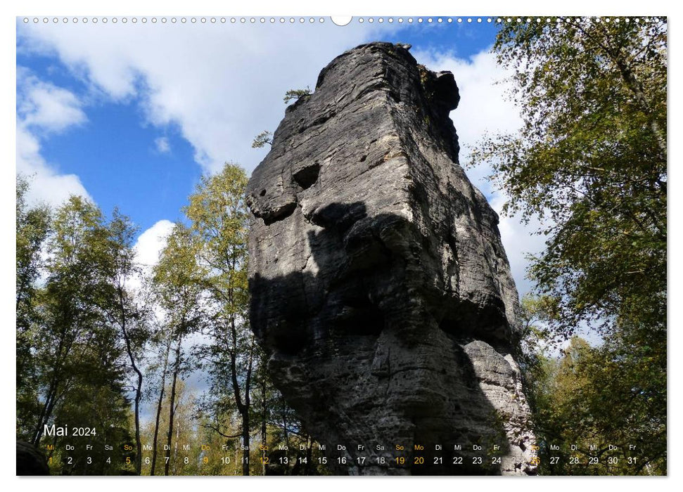 ElbsandSTEIN, kunstwerk der natur (CALVENDO Wandkalender 2024)