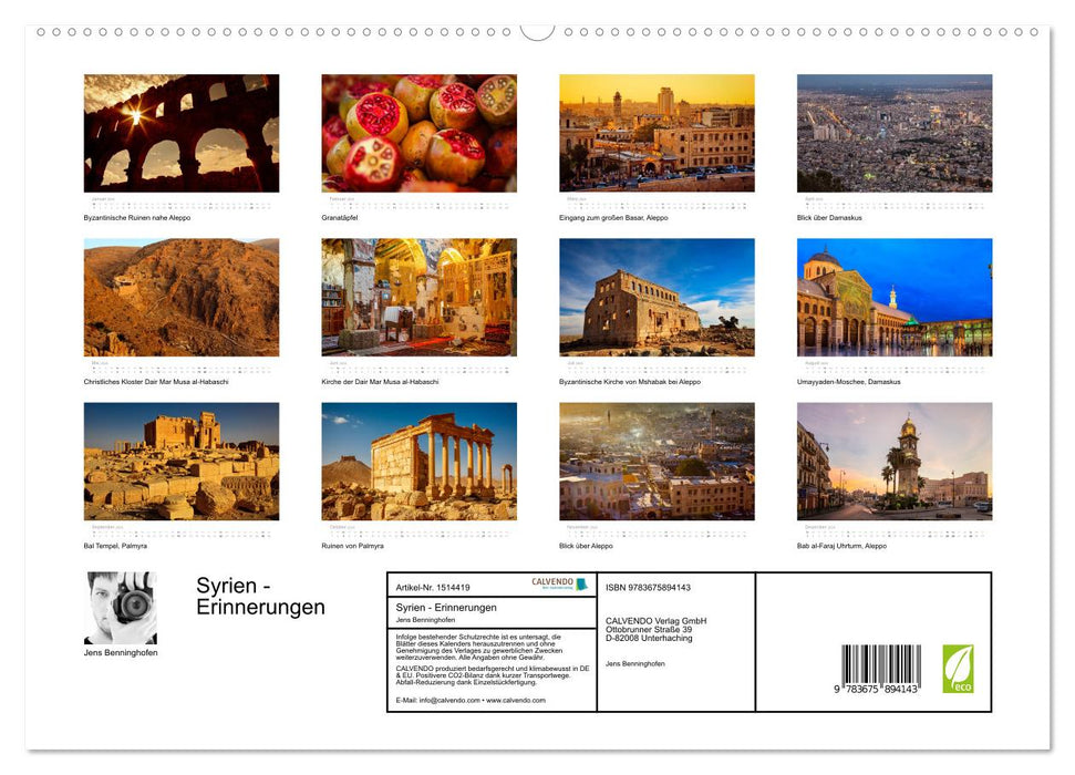 Syrien - Erinnerungen (CALVENDO Premium Wandkalender 2024)