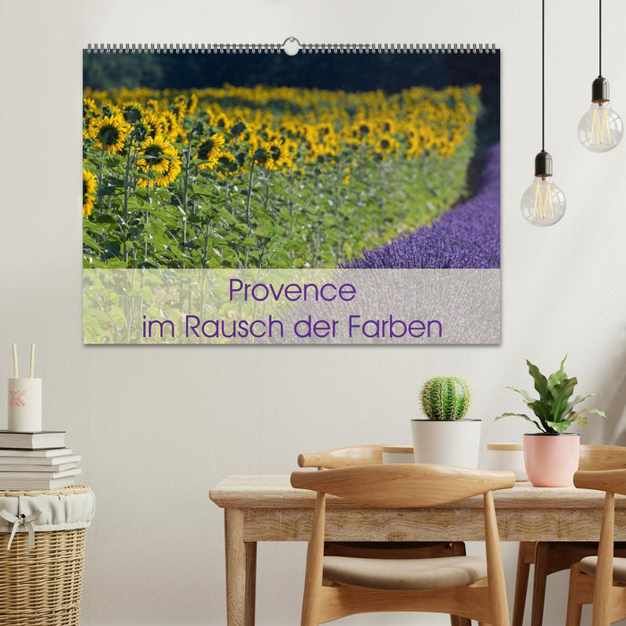 Provence im Rausch der Farben (CALVENDO Wandkalender 2024)