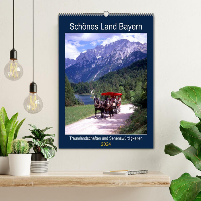 Beautiful country Bavaria (CALVENDO wall calendar 2024) 