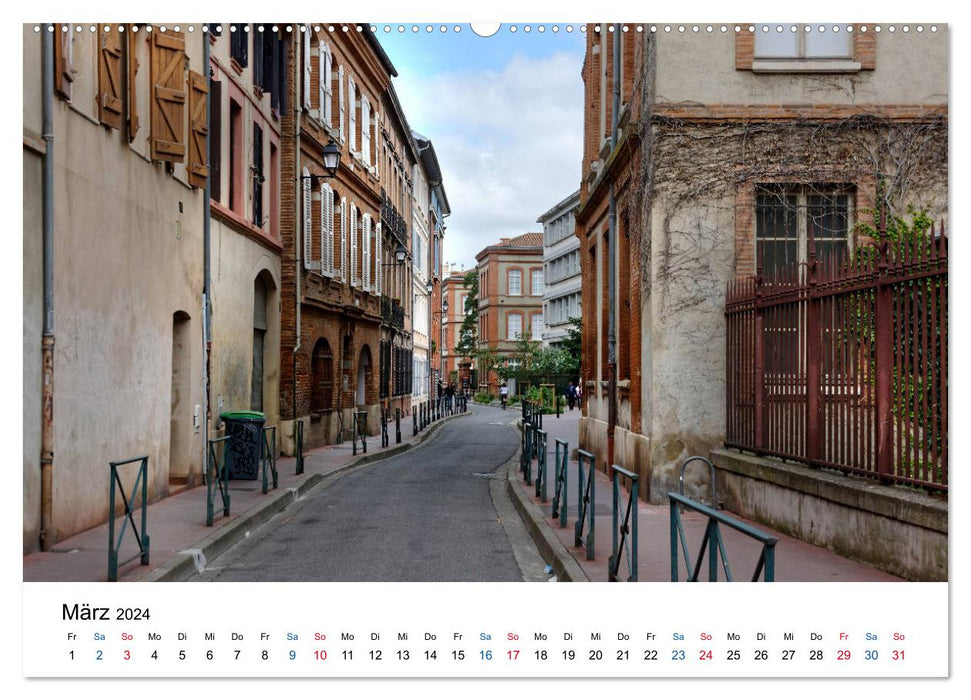 Frankreichs große Städte - Toulouse (CALVENDO Wandkalender 2024)