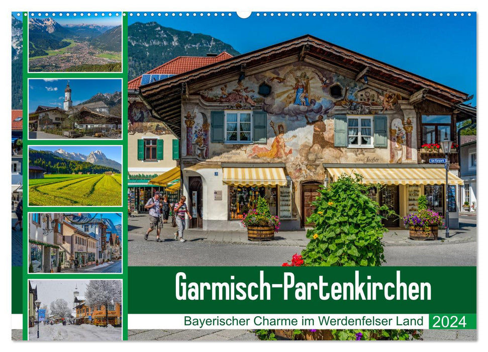Garmisch-Partenkirchen - Charme bavarois au pays de Werdenfelser (Calendrier mural CALVENDO 2024) 