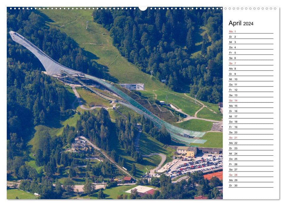 Garmisch-Partenkirchen - Bavarian charm in Werdenfelser Land (CALVENDO wall calendar 2024) 