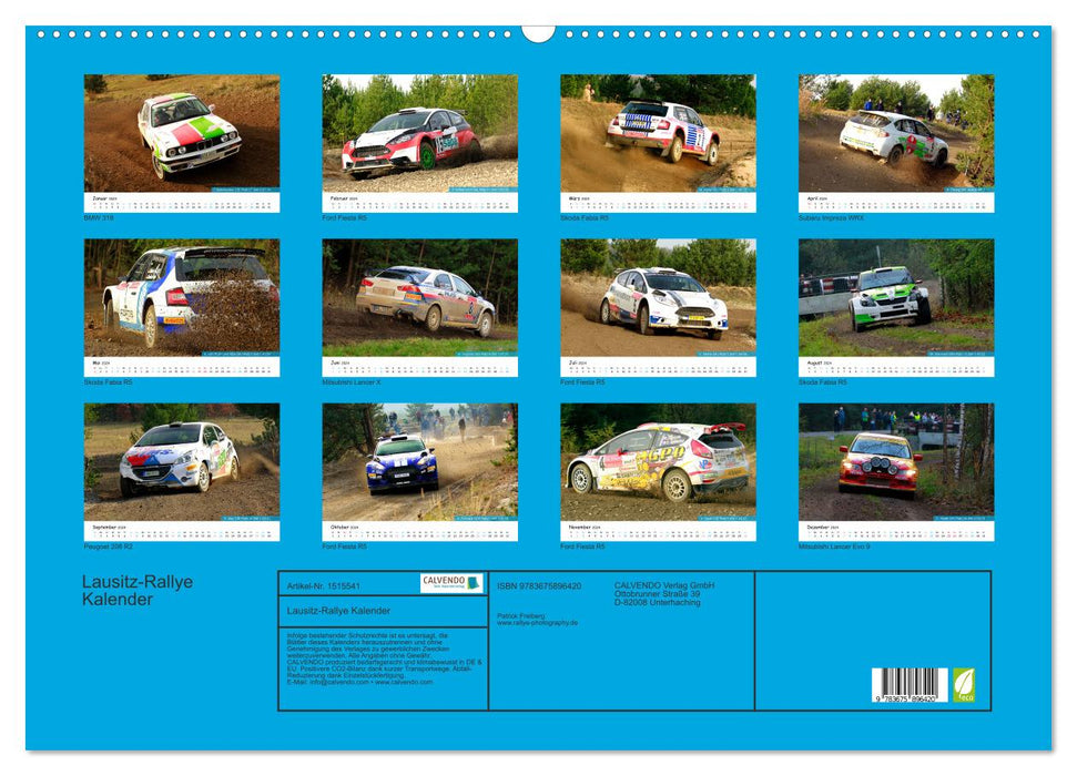 Lausitz-Rallye Kalender (CALVENDO Wandkalender 2024)