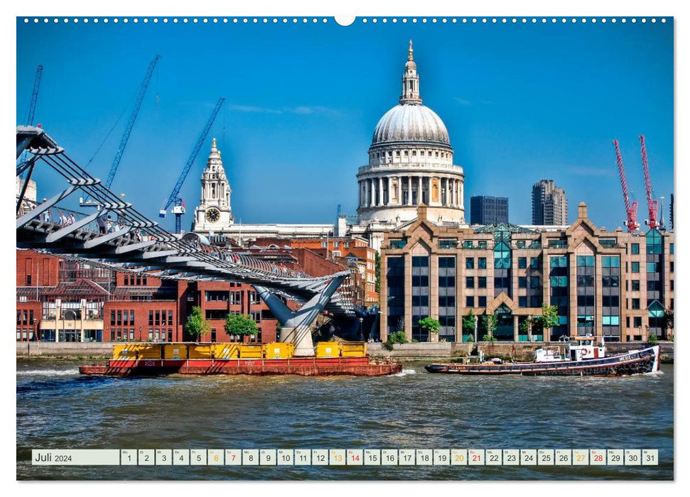 Clear the stage for London and the Thames (CALVENDO Premium Wall Calendar 2024) 