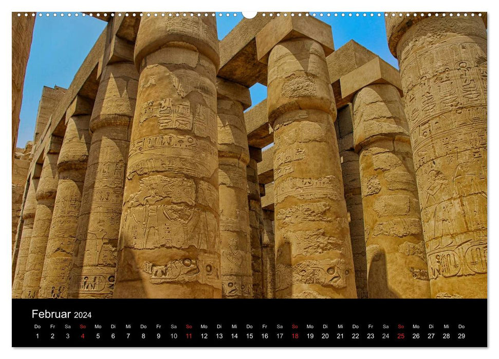 Luxor in Bildern - Auf den Spuren des antiken Ägypten in Theben Ost und Theben West (CALVENDO Wandkalender 2024)