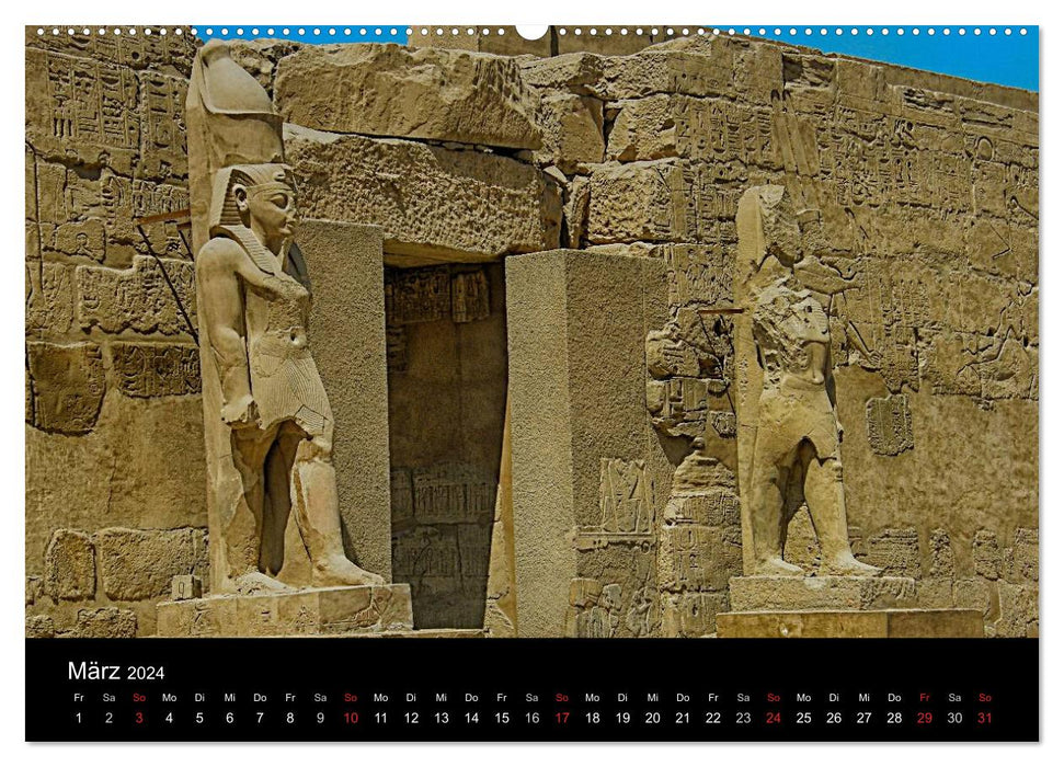 Luxor in pictures - On the trail of ancient Egypt in Thebes East and Thebes West (CALVENDO wall calendar 2024) 