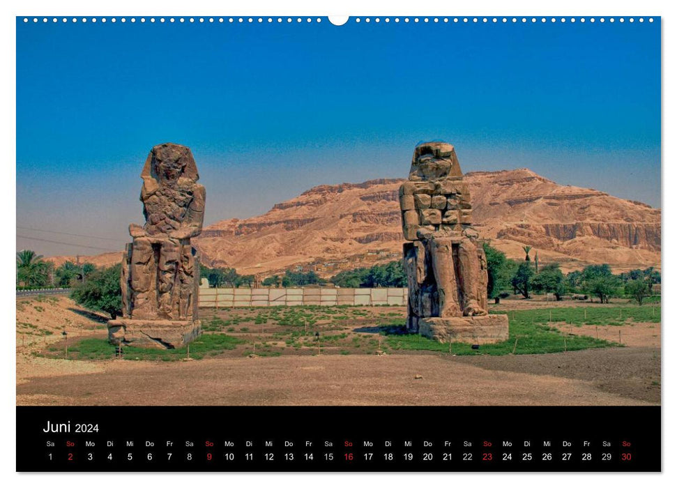 Luxor in pictures - On the trail of ancient Egypt in Thebes East and Thebes West (CALVENDO wall calendar 2024) 