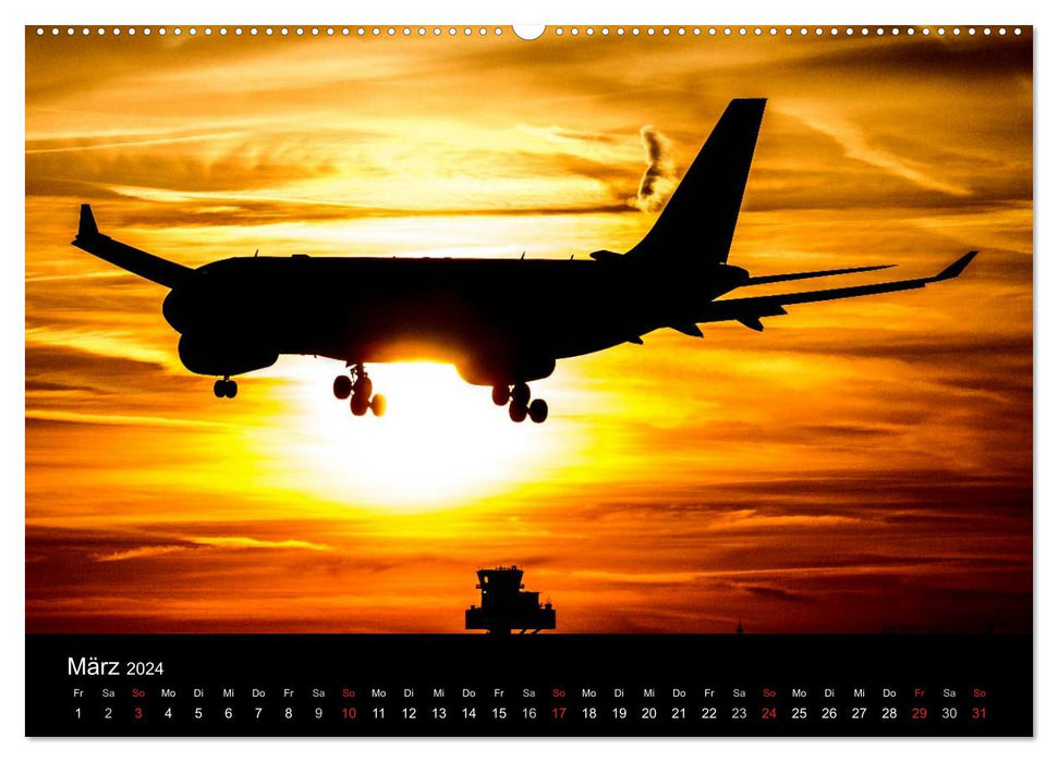 Schönheit der Flugzeuge (CALVENDO Premium Wandkalender 2024)