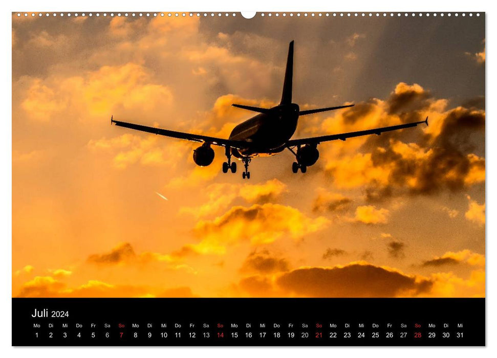 Beauty of Airplanes (CALVENDO Premium Wall Calendar 2024) 