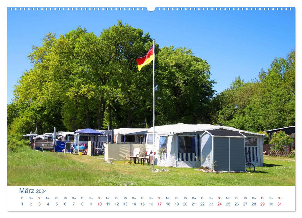 Freiheit auf Reisen 2024. Impressionen vom Camping und Zelten (CALVENDO Premium Wandkalender 2024)