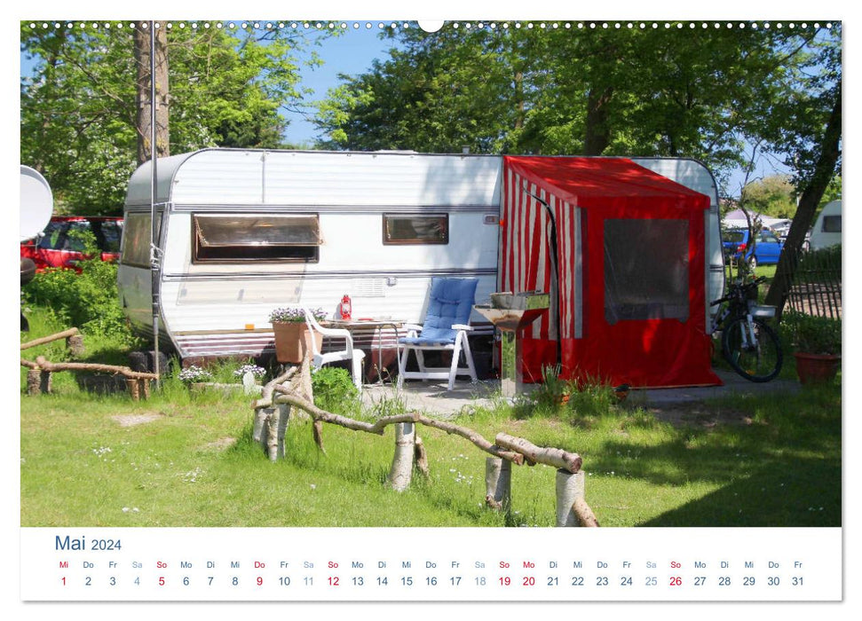 Freiheit auf Reisen 2024. Impressionen vom Camping und Zelten (CALVENDO Premium Wandkalender 2024)