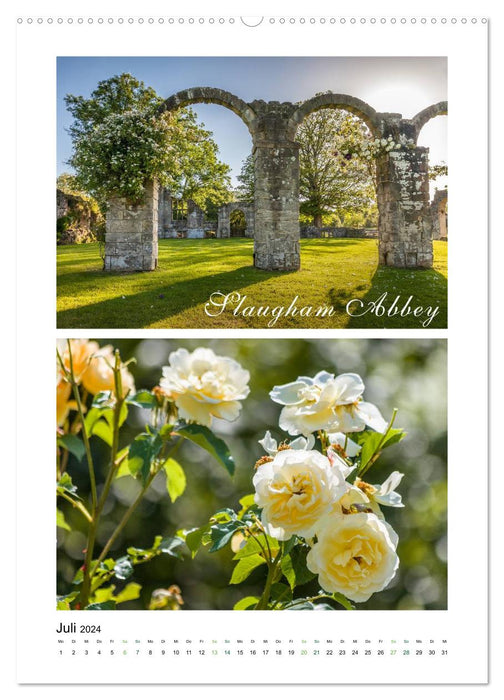 Garden paradises in England (CALVENDO Premium Wall Calendar 2024) 