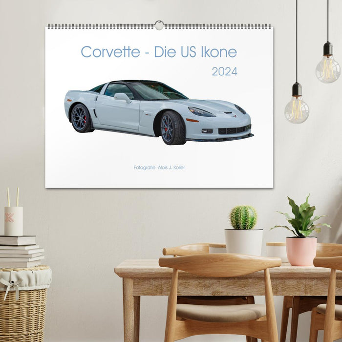 Corvette - Die US Ikone 2024 (CALVENDO Wandkalender 2024)