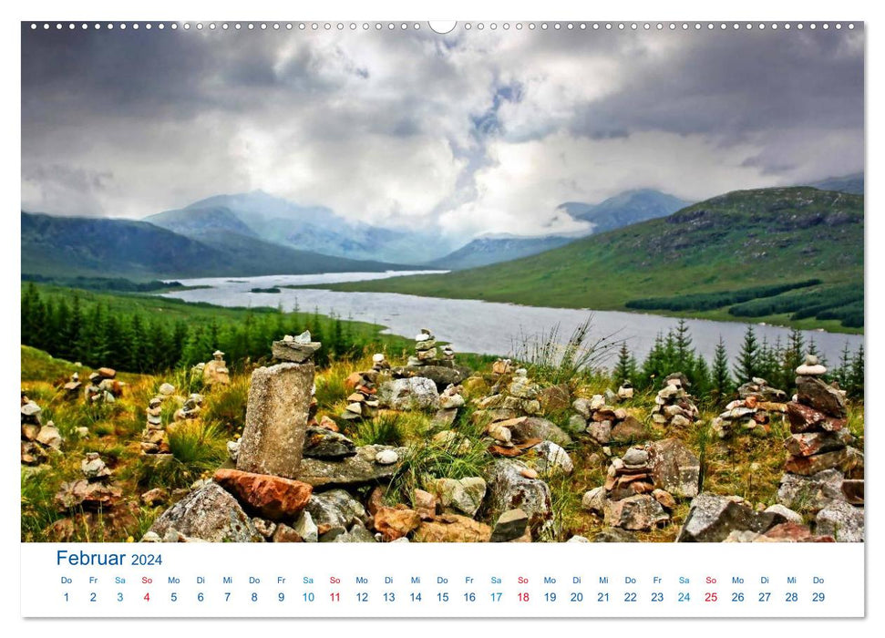 Schottlands Süden 2024. Impressionen zwischen Edinburgh, Loch Ness und Isle of Skye (CALVENDO Premium Wandkalender 2024)