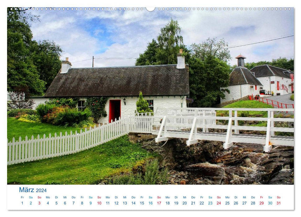 Scotland's South 2024. Impressions between Edinburgh, Loch Ness and Isle of Skye (CALVENDO Premium Wall Calendar 2024) 