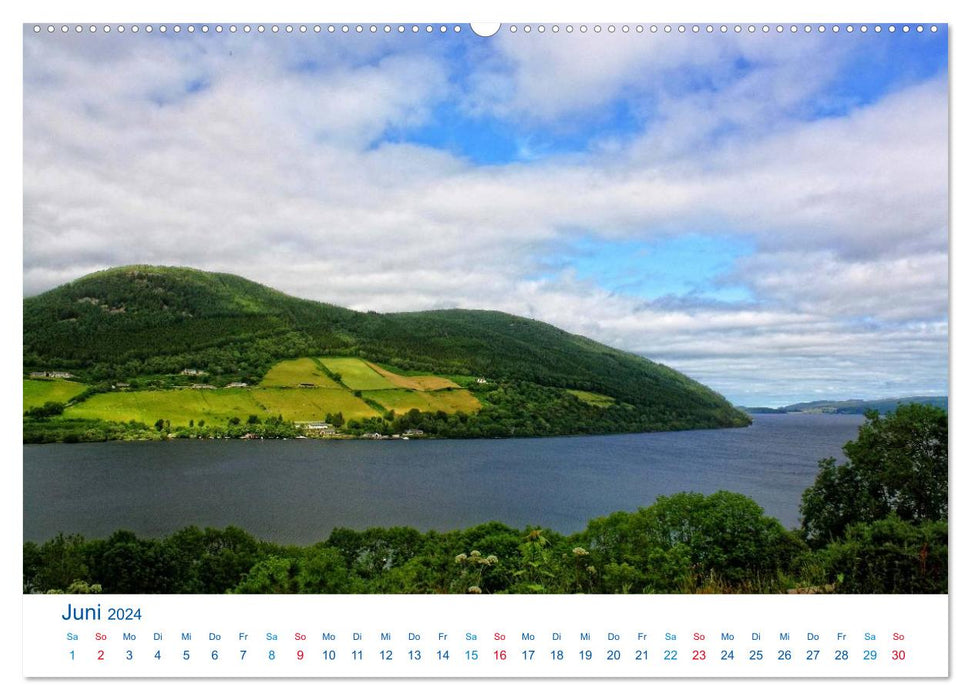 Schottlands Süden 2024. Impressionen zwischen Edinburgh, Loch Ness und Isle of Skye (CALVENDO Premium Wandkalender 2024)