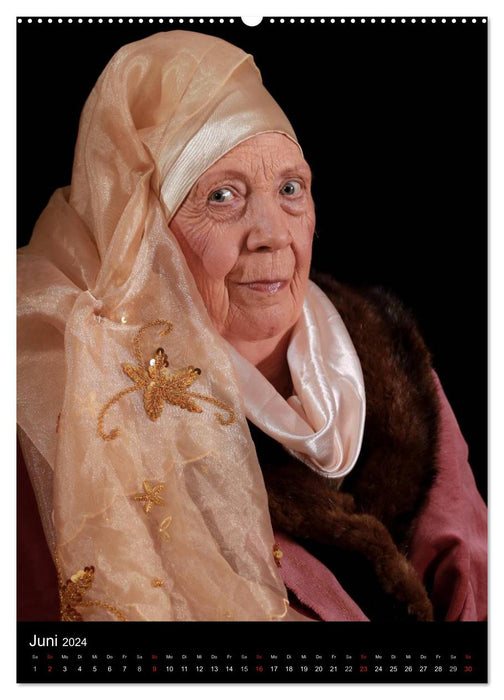 Schönheit im Alter - Zu Besuch bei den alten Meistern (CALVENDO Premium Wandkalender 2024)