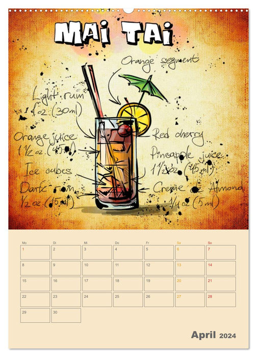 Cool cocktails (CALVENDO Premium Wall Calendar 2024) 