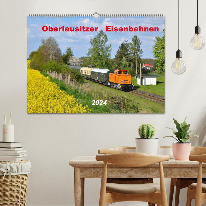 Oberlausitzer Eisenbahnen 2024 (CALVENDO Wandkalender 2024)