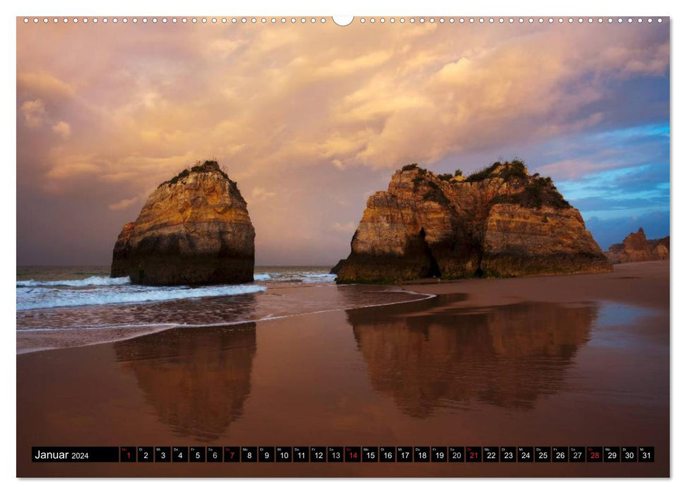 Beaches, rocks and sea - ALGARVE 2024 (CALVENDO Premium Wall Calendar 2024) 