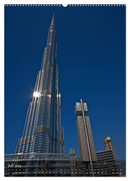 Borderless Dubai (CALVENDO Premium Wall Calendar 2024) 